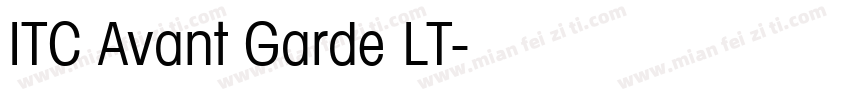 ITC Avant Garde LT字体转换